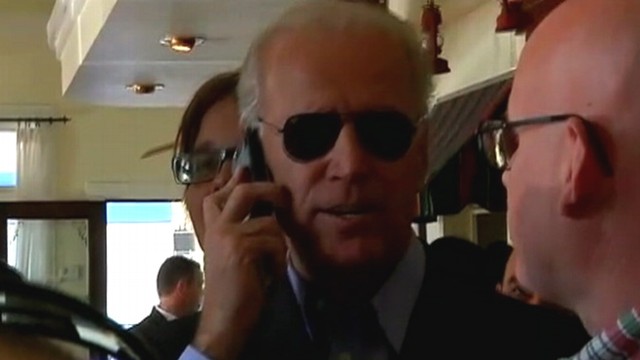 VIDEO: Vice president references own potential run in attempt to convince a Republican to vote for Obama.