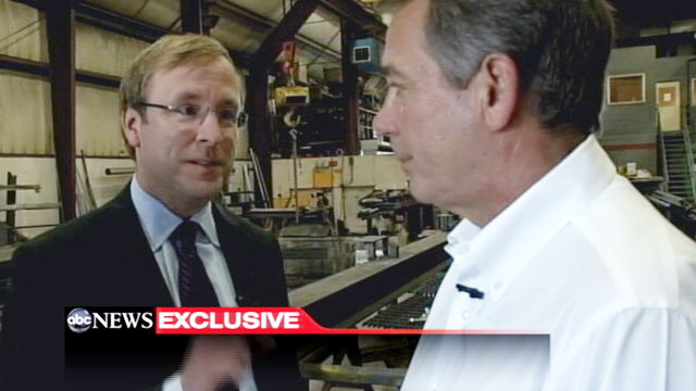 PHOTO: John Boehner and Jonathan Karl