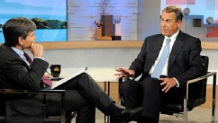 PHOTO: ABC News' George Stephanopoulos interviews House Speaker John Boehner on June 10, 2013.