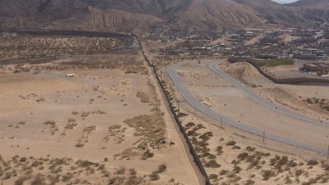 PHOTO: The Border wall that separates the city of El Paso, Texas from border city Juarez in Mexico, Feb. 26, 2011.