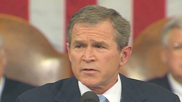 VIDEO: President Bush delivers the State of the Union Address in 2002.