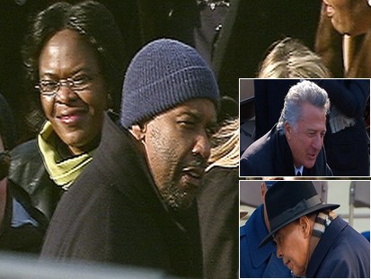 Video: Celebrities arrive for inauguration ceremony.