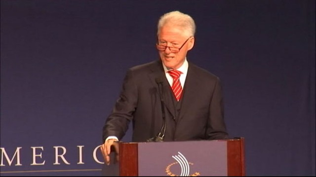 VIDEO: Former president hosts conference in Chicago to reduce Americas job deficit.