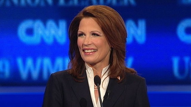 VIDEO: At CNN GOP debate Rep. Michele Bachmann says she has filed paper work to run.