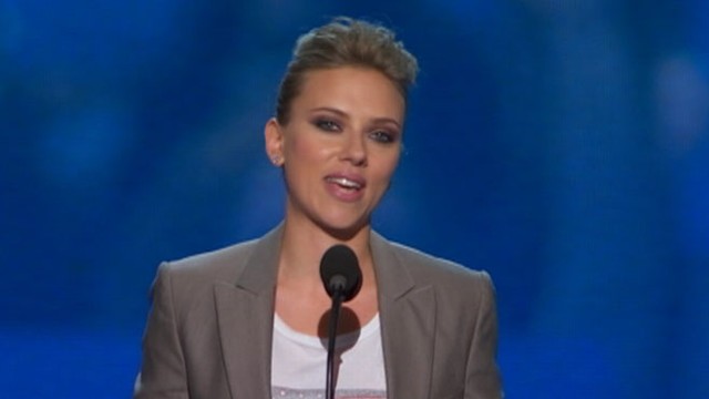 VIDEO: Scarlett Johansson speaks at DNC.