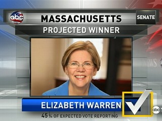Watch: Elizabeth Warren Projected Massachusetts Senate Winner