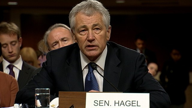VIDEO: President Obama defense nominee Chuck Hagel faces questions about his position on Iraq.