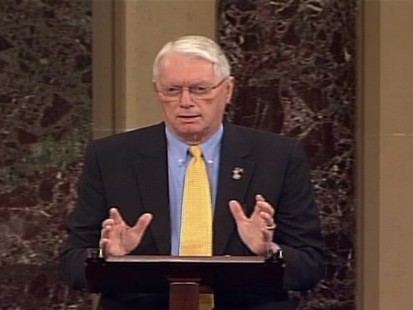 Video of Senator Jim Bunning on unemployment benefits.