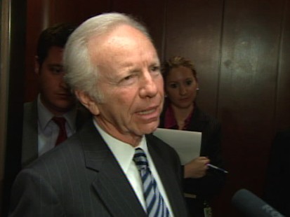 Video of Senator Joe Lieberman talking about Medicare in health care bill.
