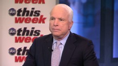 PHOTO: Senator John McCain (R) Arizona on 'This Week'