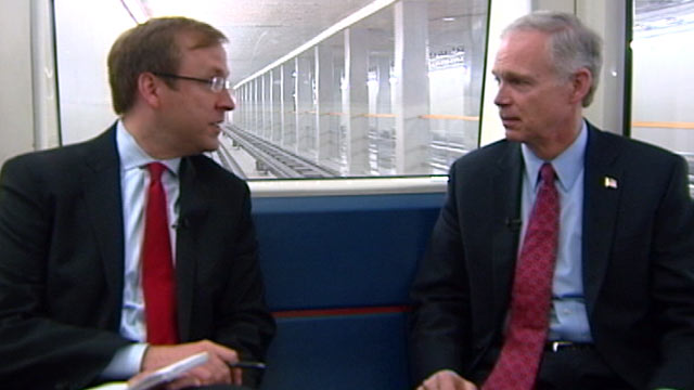 PHOTO Sen. Ron Johnson takes a ride on ABCs Subway Series.