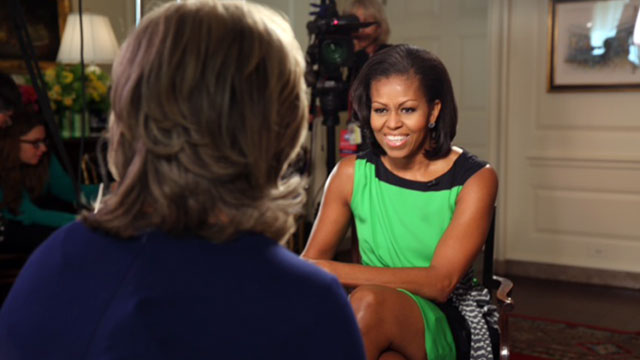 PHOTO: "Nightline" anchor Cynthia McFadden sat down with First Lady Michelle Obama for an interview at the White House.