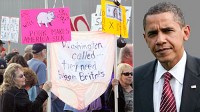 Town hall protest