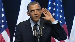 VIDEO: President Obama jokes about being heckled during speech in Israel.
