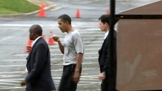 Video: President Obama elbowed in the lip, gets 12 stitches.