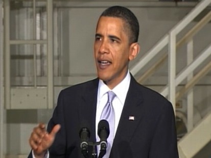 Video of President Barack Obama announcing his committment to space exploration.