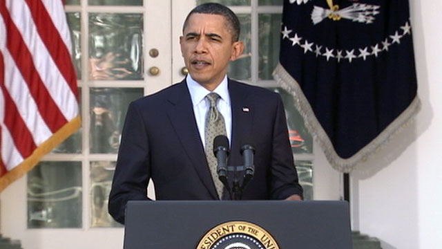 Photo: President Barack Obama delivers press conference on nuclear situation in Japan