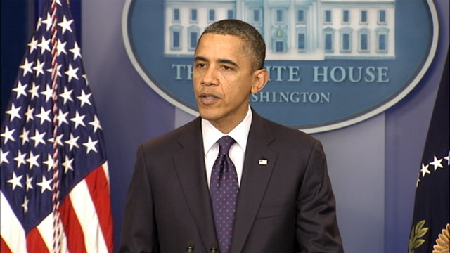 PHOTO: President Barack Obama holds a press conference, Dec. 23, 2011.