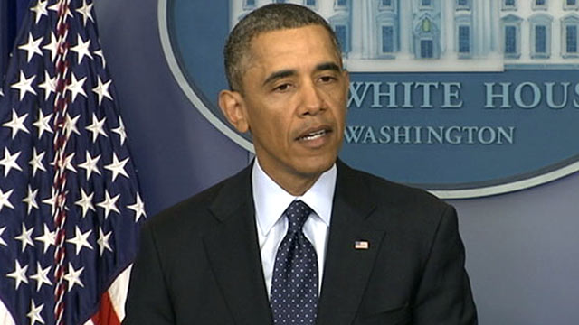PHOTO: President Barack Obama speaks at the White House about the impending sequester cuts, March 1, 2013.