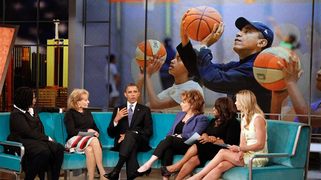 PHOTO: President Obama sits down with the ladies from The View for an exclusive interview.