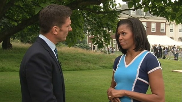 VIDEO: ABCs Bill Weir interviews the first lady in London.