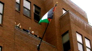 PHOTO Palestinian flag flies for first time officially at U.S. diplomatic offices.