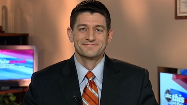 PHOTO:Â Chairman of the House Budget Committee Paul Ryan, R-Wisconsin, on "This Week"