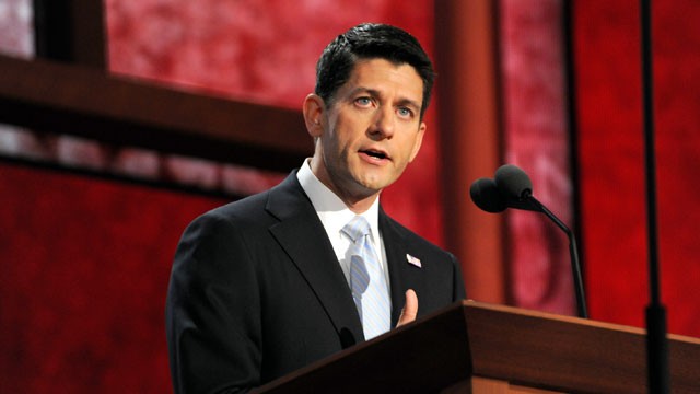 PHOTO: Paul Ryan speaks at the 2012 Republican National Convention in Tampa, Florida, Aug. 29, 2012.