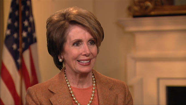 PHOTO: House Minority Leader Nancy Pelosi on spoke on ABC This Week