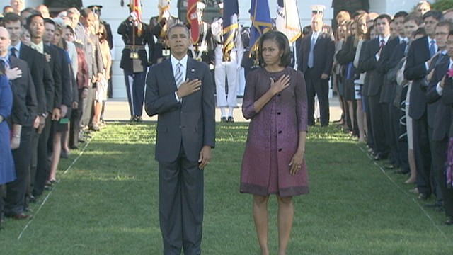 VIDEO: 9 11 Remembered: Moment of Silence at the White House