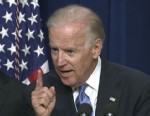 VIDEO: Vice president urges Congress to pass laws strengthening background checks on all gun purchases.