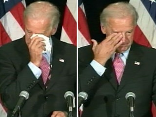 Biden Sheds Tears of Thanks
