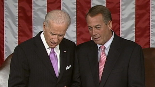 VIDEO: Boehner and Biden Talk Golf Ahead of Obama's Speech