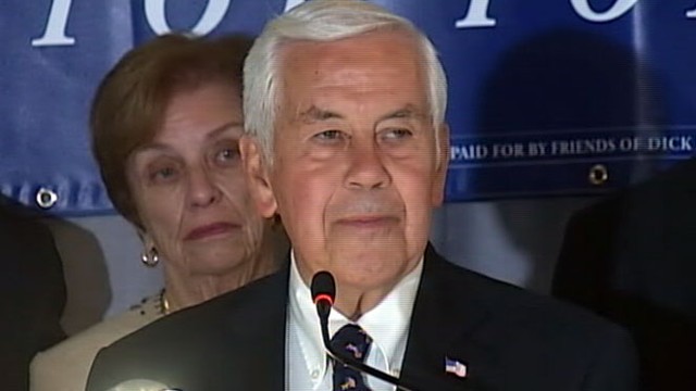 VIDEO: Six-term senator loses to Tea Party candidate Richard Mourdock.