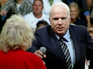 Mccain Defends Obama, Gets Booed