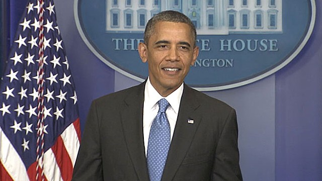 Reporters Scramble for Obamas Surprise Briefing Room Appearance