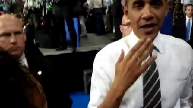 VIDEO: Obamas Sign Language at Maryland Event