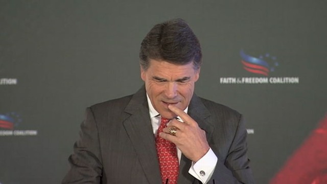 VIDEO: Perrys latest flub during Faith and Freedom Coalition conference, remarked earlier about past gaffe