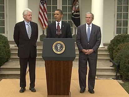 VIDEO: Total Chaos: Haitians Lash Out Amid the Stench of Death; Ex-Presidents Appeal for Aid