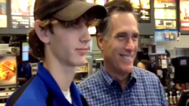 VIDEO: Spotted: Mitt Romney Fueling Up at McDonalds