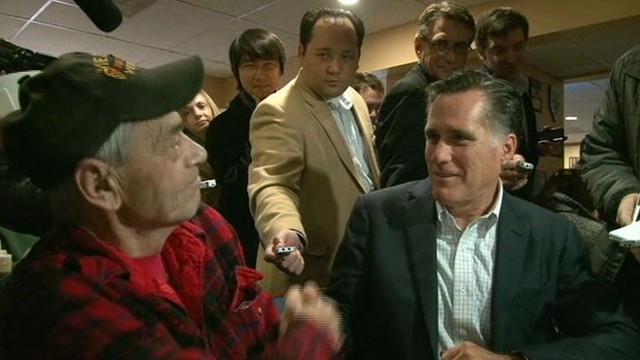 VIDEO: Vietnam Vet asks the GOP contender if he supports gay marriage or not.  