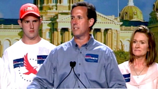 VIDEO: Fmr. Pennsylvania senator courts socially conservative voters in presidential bid.