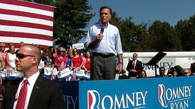 VIDEO: Protester at Virginia event accuses Mitt Romney of politicizing the attack in Benghazi.