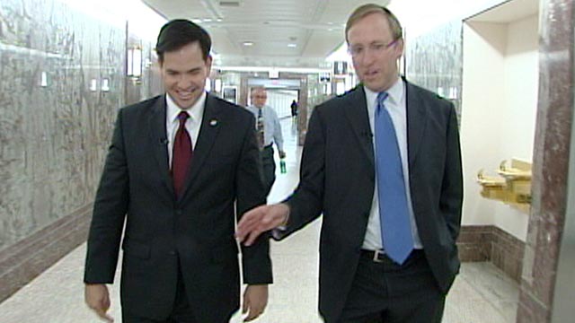 PHOTO Jonathan Karl interviews Senator Marco Rubio, R-Fla, in his first national interview since being elected.
