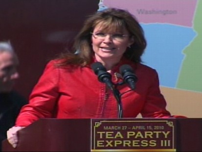 Video of Sarah Palin at rally saying to Dems, youre fired.