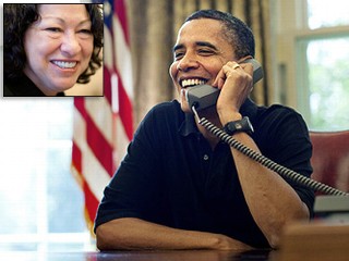 Obama and Sotomayor