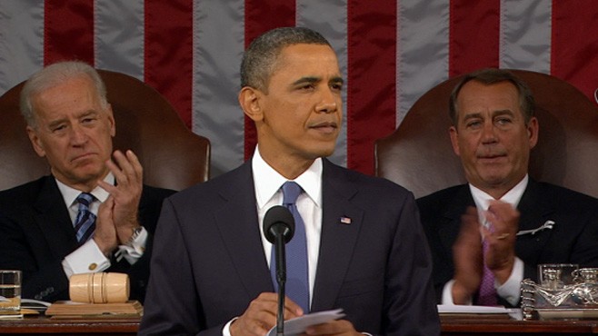 VIDEO: The president acknowledges need for sacrifice and struggle to sustain American dream.