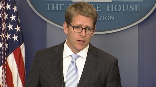 VIDEO: Jake Tapper asks WH press secretary about Obamas visits to battleground states.
