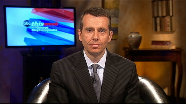 PHOTO: White House Adviser David Plouffe on This Week.