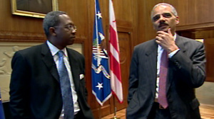 Pierre Thomas exclusive interview with AG Eric Holder